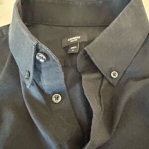 Express Black Dress Shirt / M Slim